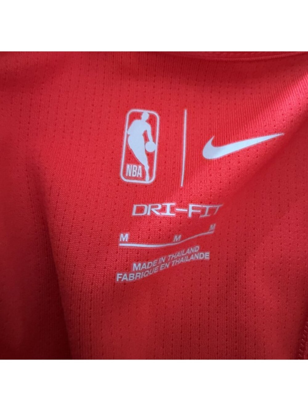 Nike Mens 3/4 Zip Red Hawks Long Sleeve Shirt Medium - Picture 5 of 7